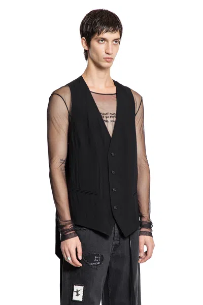 Ann Demeulemeester Juikko Classic Waistcoat In Black