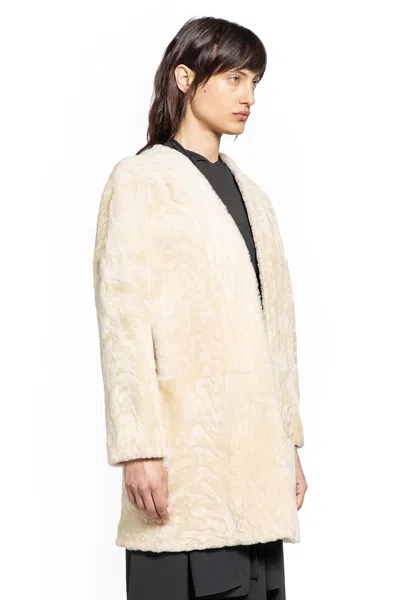 The Row Alarise Coat In Neutral