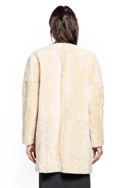 The Row Alarise Coat In Neutral