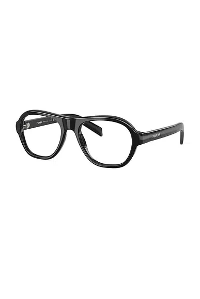 Prada Shield Eyeglasses In Black