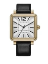 MARC JACOBS Vic Goldtone Stainless Steel & Leather Strap Watch