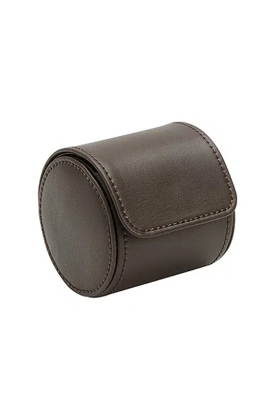 Wolf Earth Single Watch Roll In Black