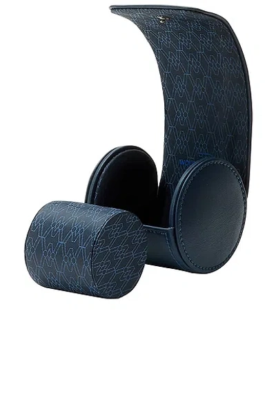Wolf Earth Single Watch Roll In Blue