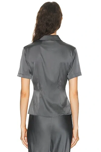 Eaves Groa Cinched Top In Gray