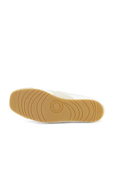 Dries Van Noten Leather Sneakers Low Profile Suede Panels Rubber Sole In White