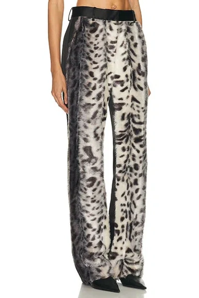 Aknvas Barberini Fur Pant In Animal Print