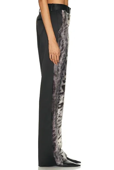 Aknvas Barberini Fur Pant In Animal Print