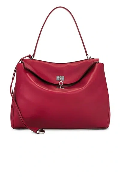 Balenciaga Rodeo Medium Top Handle Bag In Red