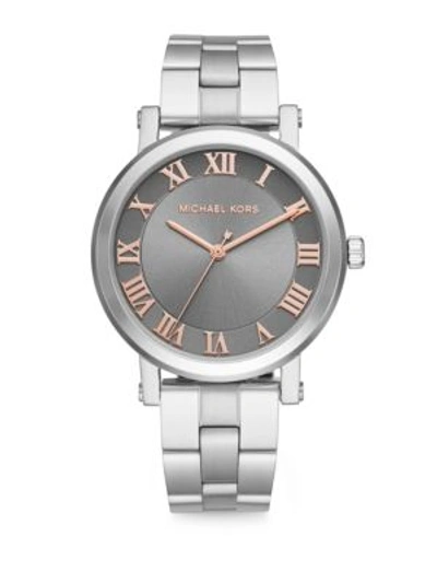 Michael Kors Norie Silvertone Stainless Steel Bracelet Watch