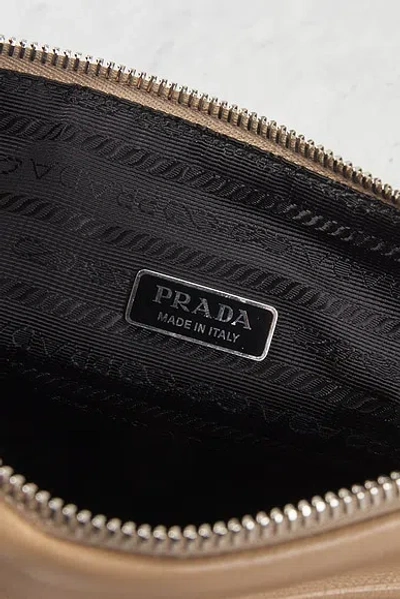 Pre-owned Prada Triangle Shoulder Bag In Brown