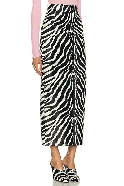 Khaite Loxley Zebra-printed Haircalf Maxi Skirt In Animal Print