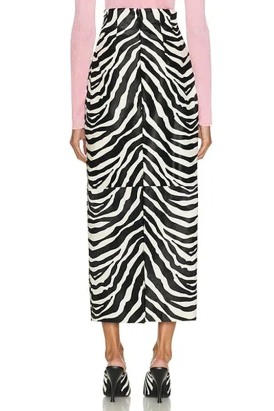 Khaite Loxley Zebra-printed Haircalf Maxi Skirt In Animal Print