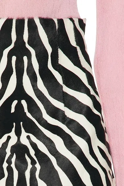 Khaite Loxley Zebra-printed Haircalf Maxi Skirt In Animal Print