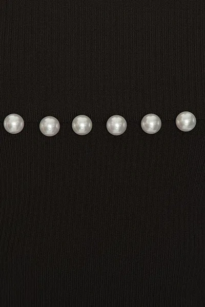 La Porte Anya Ribbed Foldover Dress In Brown