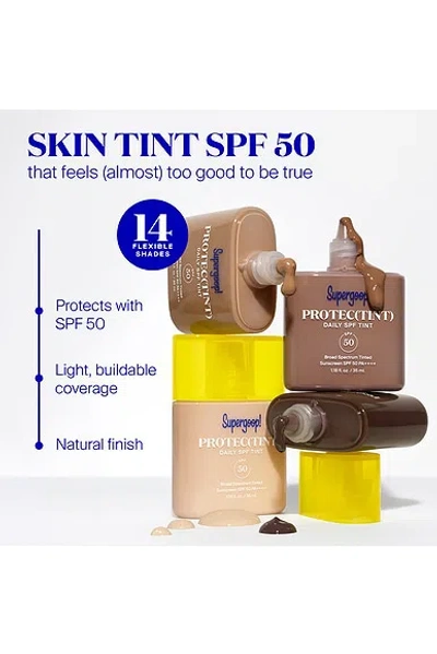 Supergoop Protec(tint) Daily Skin Tint Spf 50 Sunscreen 42c / 1.18 Fl. Oz. ! In Blue