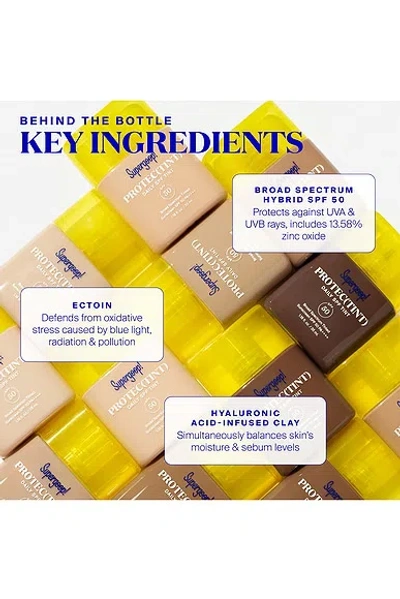 Supergoop Protec(tint) Daily Skin Tint Spf 50 Sunscreen 42c / 1.18 Fl. Oz. ! In Blue