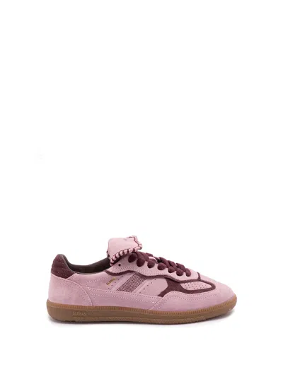 Alohas Tb.490 Club Suede Pink Leather Sneakers Altezza Tacco 2 Cm In Multi