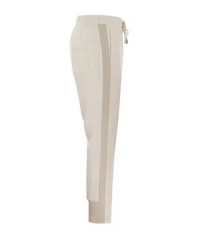 Peserico Drawstring-waist Track Trousers In Neutral