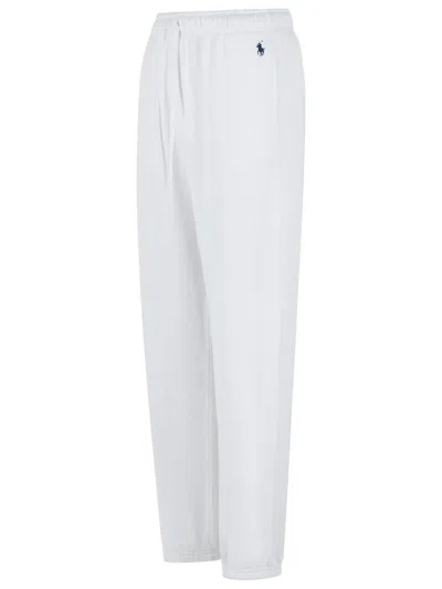 Polo Ralph Lauren White Cotton Blend Pants In White
