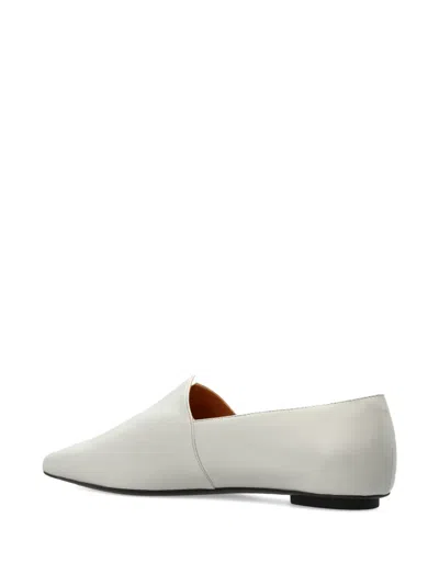 Tod's Pointed Ballet Shoes In White