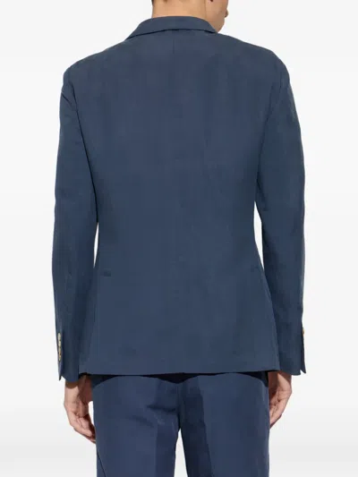Eleventy Button Single-breasted Blazer In Blue
