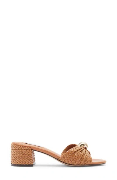 Steve Madden Melodee Woven Slide Sandal In Brown