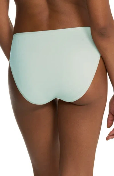 Natori Bliss Bare Cotton High Cut Briefs In Red