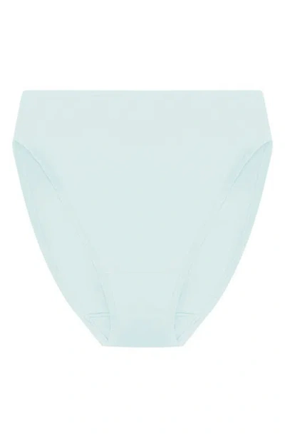 Natori Bliss Bare Cotton High Cut Briefs In Red