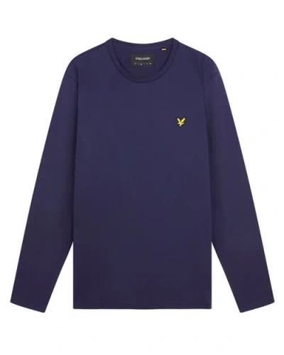 Lyle & Scott Plain Long Sleeve T-shirt In Blue