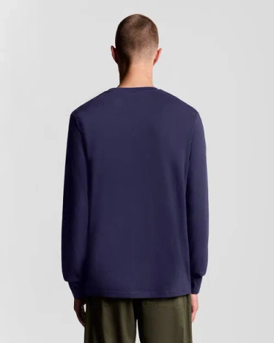 Lyle & Scott Plain Long Sleeve T-shirt In Blue