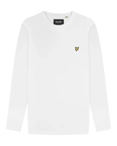 Lyle & Scott Plain Long Sleeve T-shirt In White