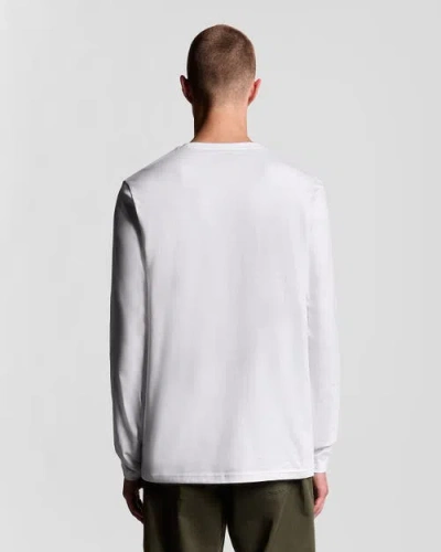 Lyle & Scott Plain Long Sleeve T-shirt In White