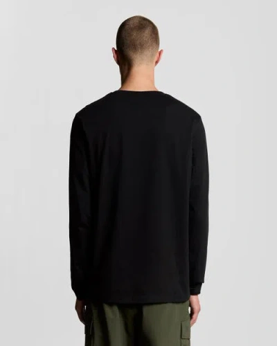 Lyle & Scott Plain Long Sleeve T-shirt In Black