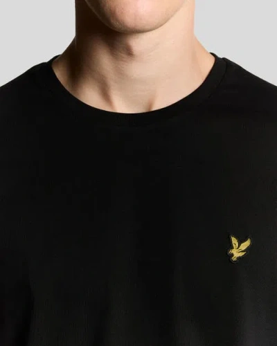 Lyle & Scott Plain Long Sleeve T-shirt In Black