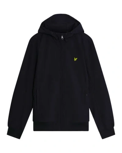 Lyle & Scott Mesh Back Long Sleeve Softshell Jacket In Blue