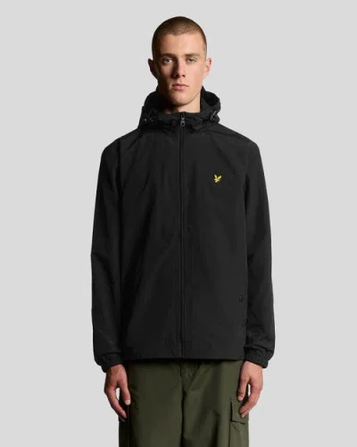Lyle & Scott Fleece Back Softshell Jacket In Black