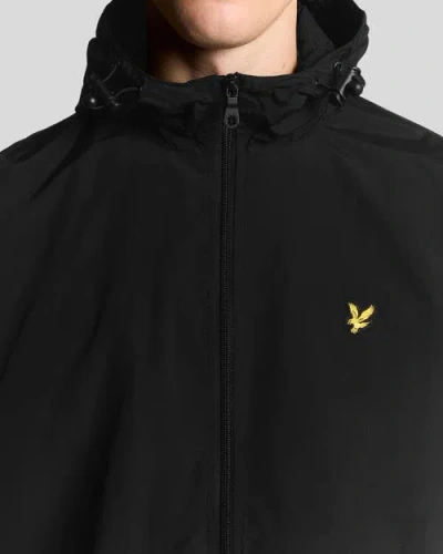 Lyle & Scott Fleece Back Softshell Jacket In Black