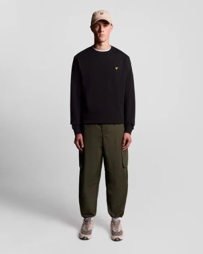 Lyle & Scott Plain Long Sleeve T-shirt In Black