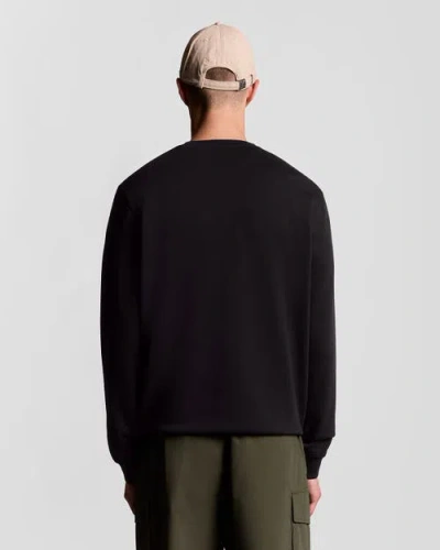 Lyle & Scott Plain Long Sleeve T-shirt In Black