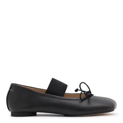 Mm6 Maison Margiela Mm6 By Maison Margiela Ballerina Anatomic Leather Flats In Black
