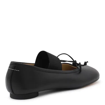 Mm6 Maison Margiela Mm6 By Maison Margiela Ballerina Anatomic Leather Flats In Black