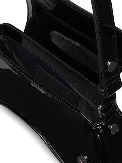 Diesel Play-crossbody Bag In Semi Gloss Leather In Black