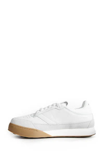 Givenchy Round Toe Low Sneakers With Flat Sole In White