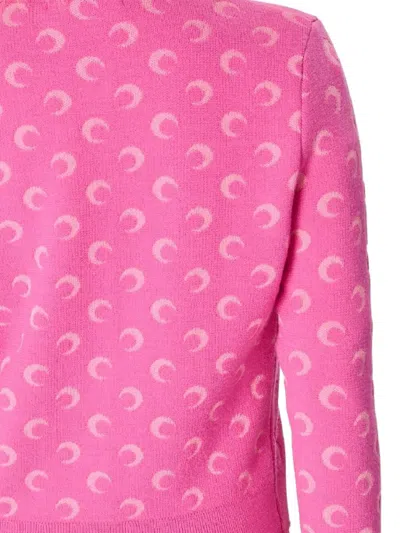 Marine Serre Sweaters In Pink
