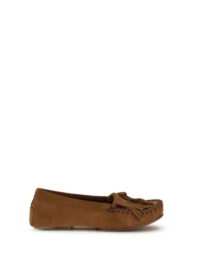 Paris Texas Indiana Moccasins In Suede In Brown