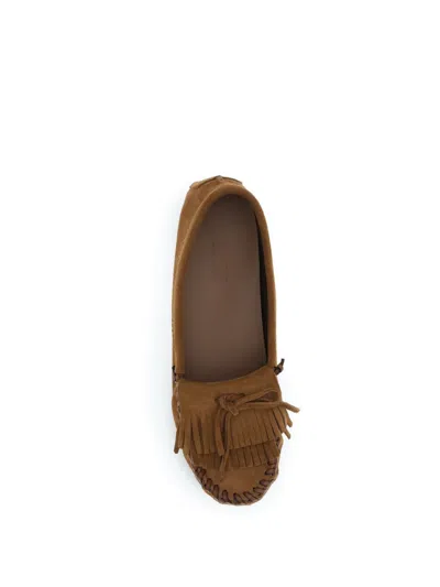 Paris Texas Indiana Moccasins In Suede In Brown