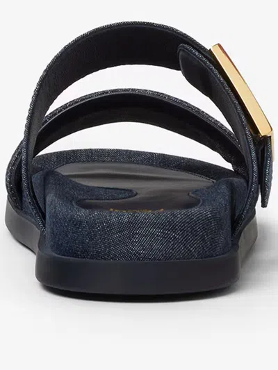 Fendi Feel Denim Shoes In Blue