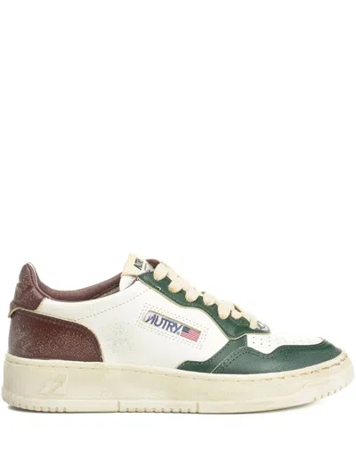 Autry Woman Sneakers Emerald Green Size 7 Leather In Multi