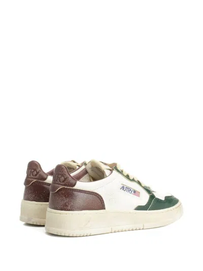 Autry Woman Sneakers Emerald Green Size 7 Leather In Multi