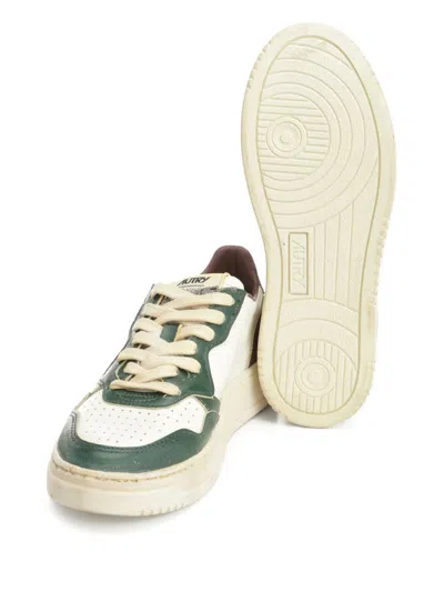 Autry Woman Sneakers Emerald Green Size 7 Leather In Multi
